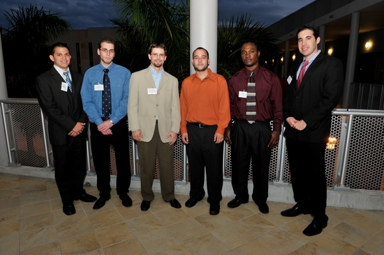 The Miami’s Finest Aquarium Services team, from left to right: Raul Garcia; Jose BouBou; Christopher Phillips, team leader; Andrew Wiesel; Omar Christopher and Michael Green