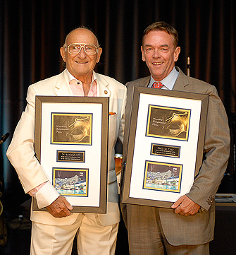 Previous South Florida Entrepreneur of the Year recipients Sanford L. Ziff and Keith St. Clair.