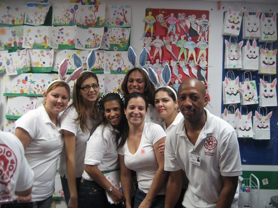 Members of BBA+ Weekend Group 27 created “Spring Celebration” gift bags for children at Miami Children’s Hospital.