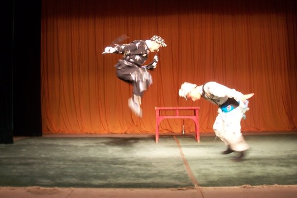 Action shot at the Beijing Opera