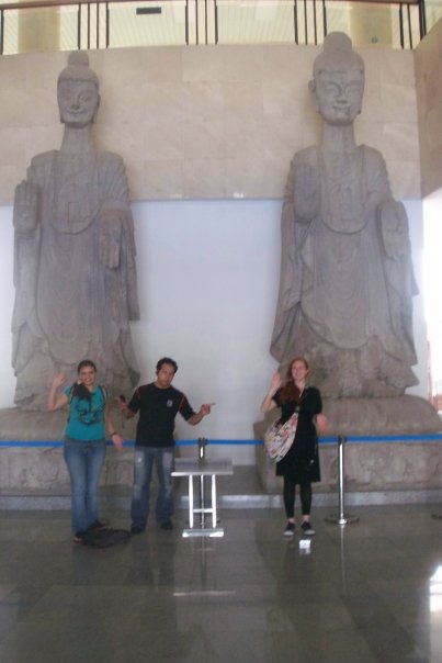Giant Chinese statues