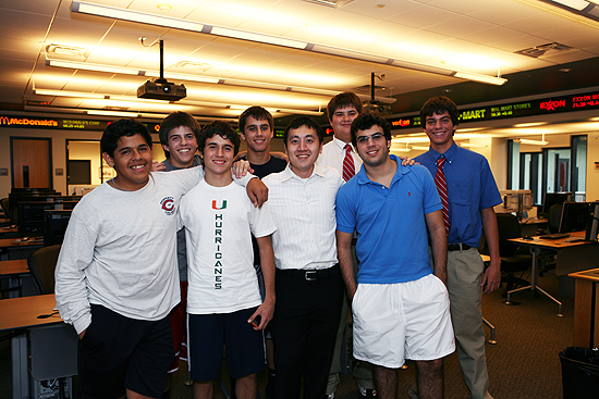 Front row, left to right: Franco Faranda, Rey Conejo, Owen Lee and Patrick Williams. Back row, left to right: Brandon Fernandez, Nick Sowers, Kevin Gregory and Chris Guzman