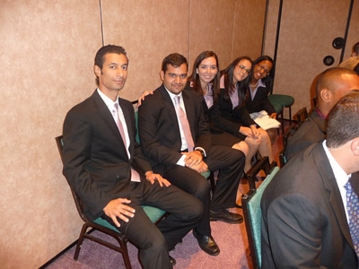 KMPG case competitors from ALPFA at FIU from left to right: Daniel Lopera, Bryan Quadros, Teresa Hernandez, Michelle Merz and Yasnay Montalvo