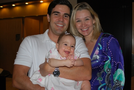 Felipe Borges and Mariana Garcia Borges, daughter Liz