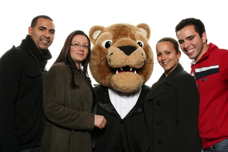 Among many of the enjoyable aspects of the Chapman Alumni Holiday Party was the chance to pose with Roary.