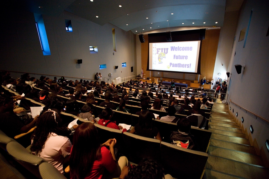 The 350 high school leaders learned about what FIU offers them.