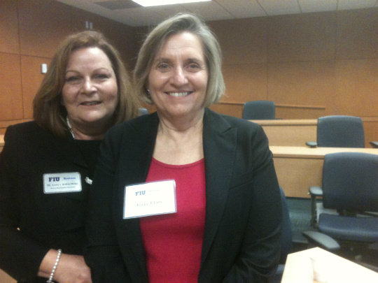 Nancy Borkowski, director of FIU’s healthcare management programs and Joyce J. Elam, executive dean