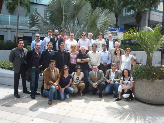 EMBA Consortium students at FIU Downtown on Brickell in Miami