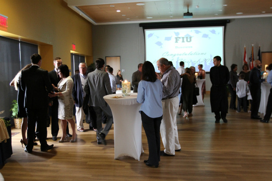 A reception was held May 1, 2012 for graduates of the Corporate MBA, the Evening MBA (EveMBA) and Global Programs.