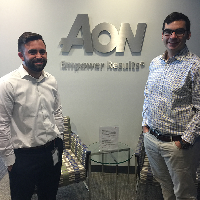 College of Business students Diego Trujillo and Kevin Betancourt