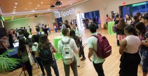Spotify mixes music and careers with FIU College of Business students.