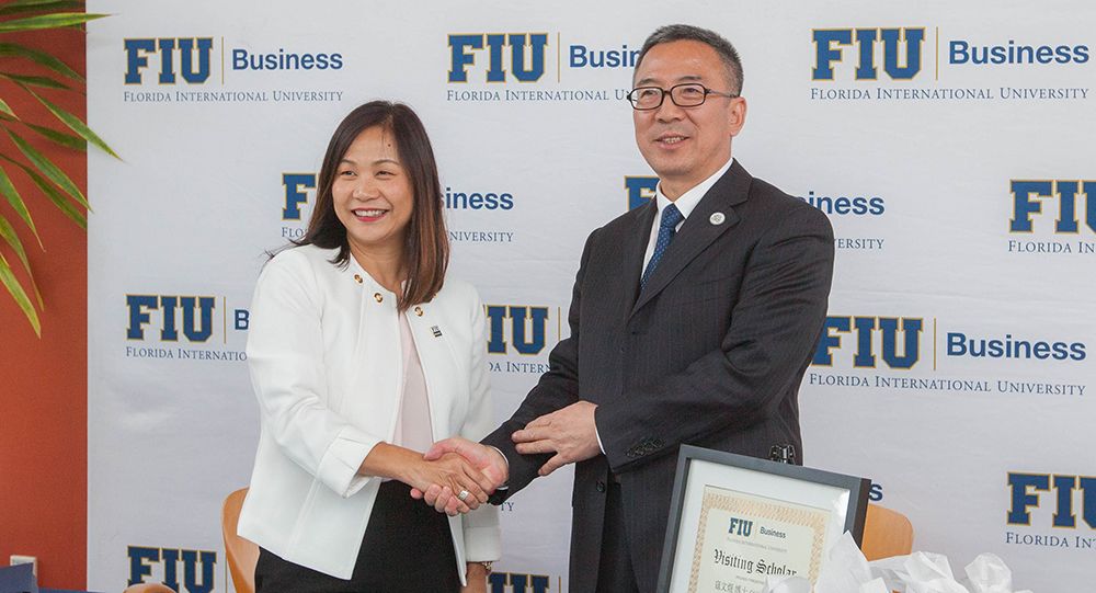 FIU Business partners with UIBE in China for academic collaboration and graduate programs.