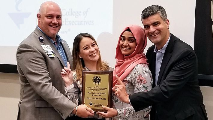FIU Business Healthcare MBA team captures third consecutive victory at South Florida Healthcare Executive Forum competition.