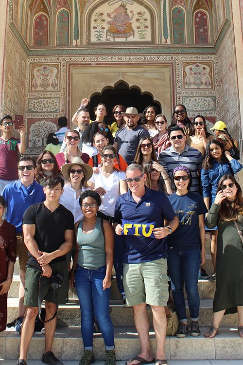 The group visit to Jaipur. 