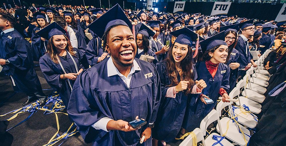 Proud Panthers: FIU Business grads receive degrees at Fall 2018 commencement.
